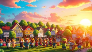 Animal Crossing protest China