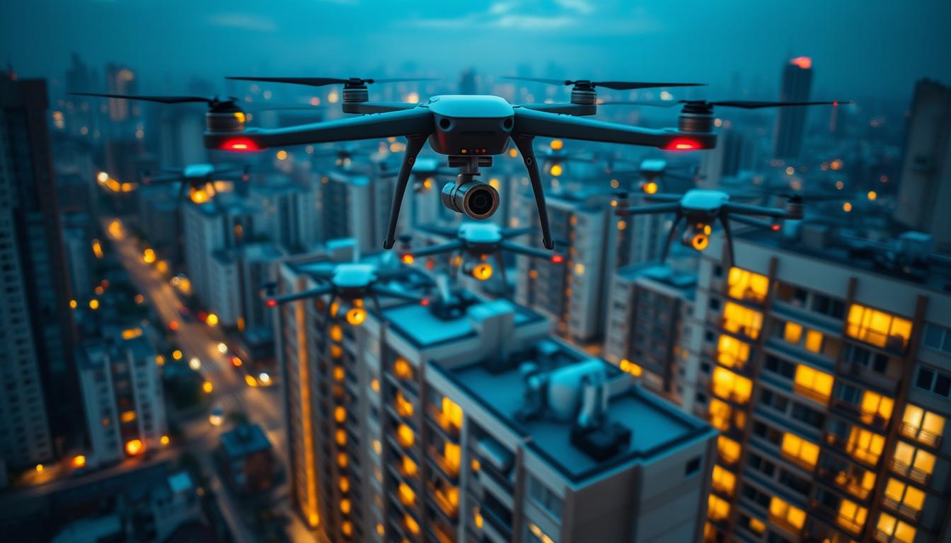 Drone health monitoring pandemic