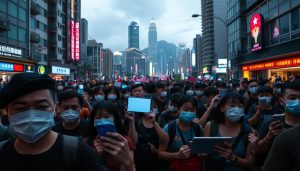 Tech protest tools Hong Kong